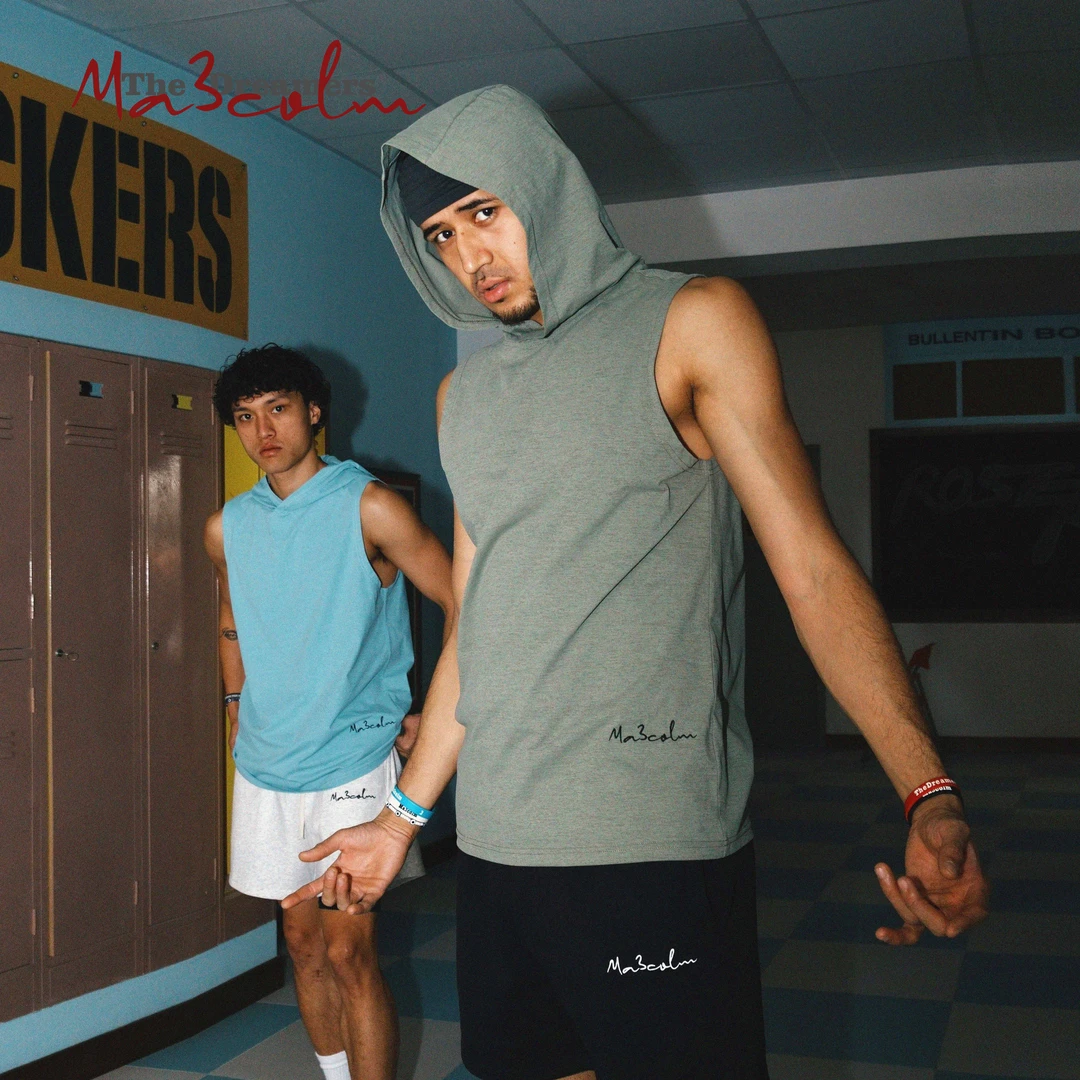 Ma3colm追梦系列基础运动连帽透气速干综合训练投篮服卡米然