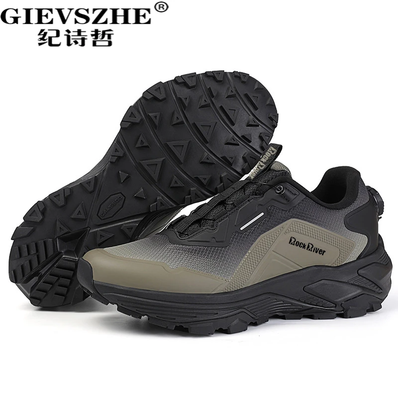 纪诗哲透气网面鞋男款运动鞋软底徒步鞋厚底增高休闲鞋开车男鞋