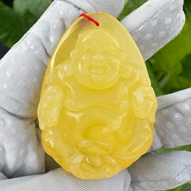 假一赔十,天然琥珀蜜蜡吊坠,蜜蜡雕刻件,琥珀蜜蜡佛公 编号29