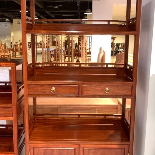 紫檀木类家具枫**?缅花188层架