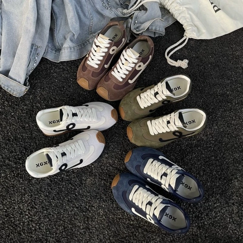 拼色真皮丑萌阿甘德训鞋-XG2619