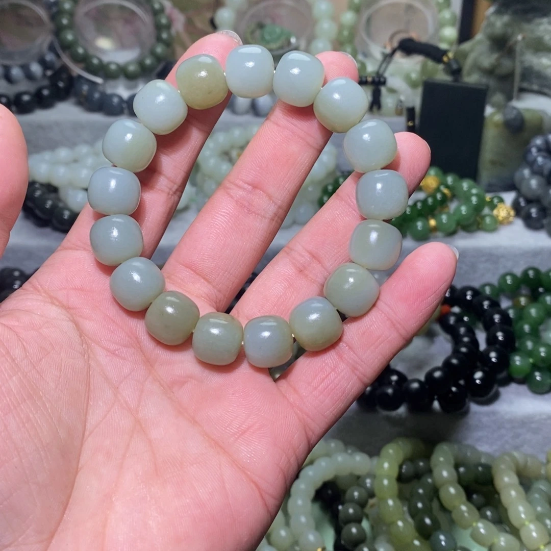 和田玉未镶嵌手链