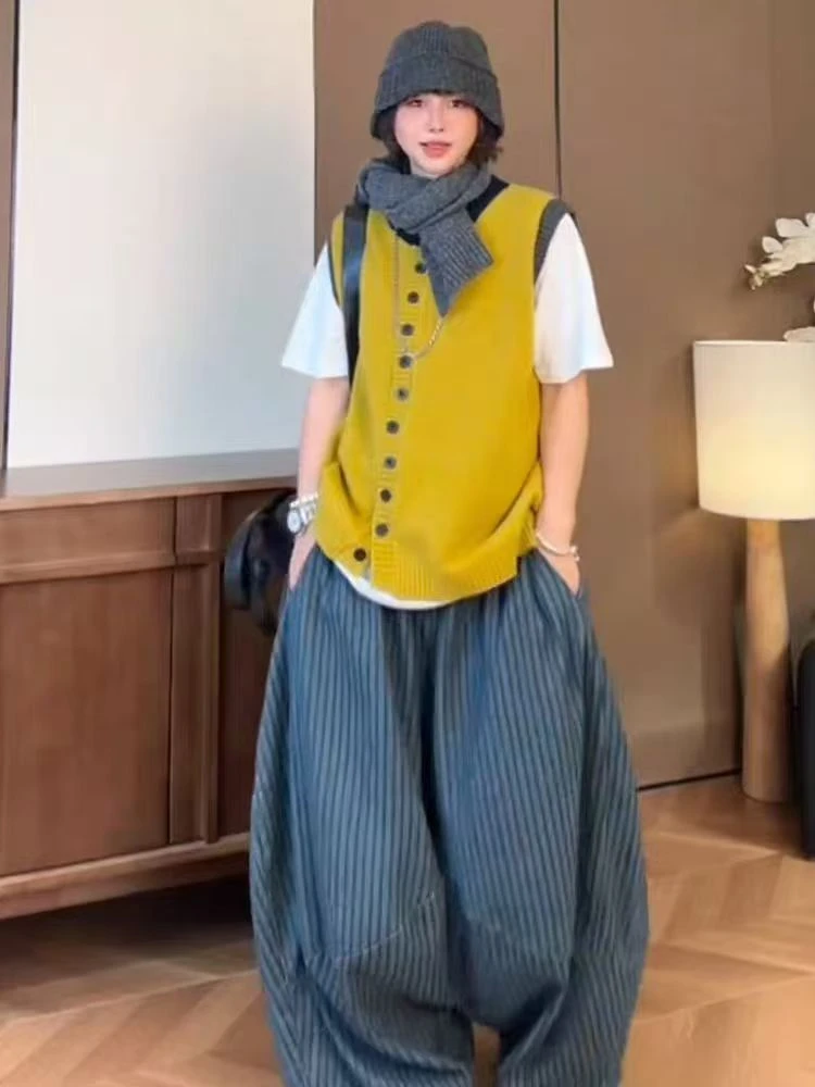 MY2827【PINGJIE】新款毛衣马甲时尚休闲潮流舒适百搭洋气马甲