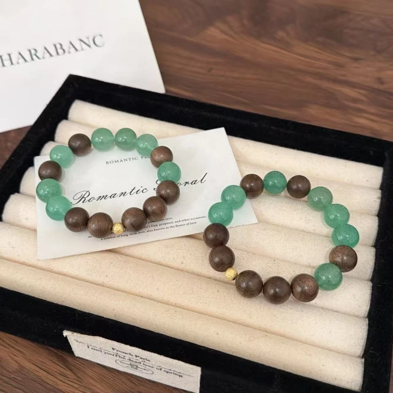 X2987绿草莓晶手链高端轻奢手串多样性发一