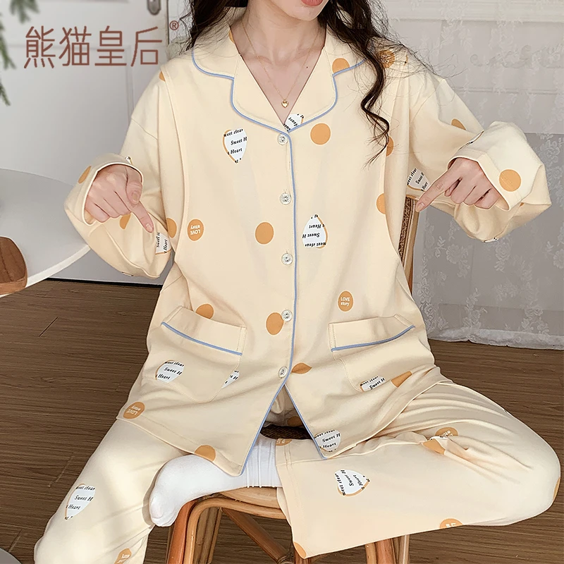 夏季月子服薄款可哺乳睡衣春秋款纯棉产后3月份4产妇喂奶孕妇套装
