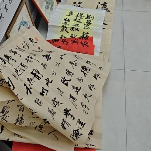 听***雨张兆红精品书法作品7张