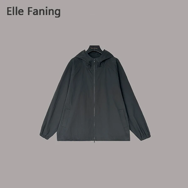 芒果优选-小巧轻便三防面料连帽薄款外套