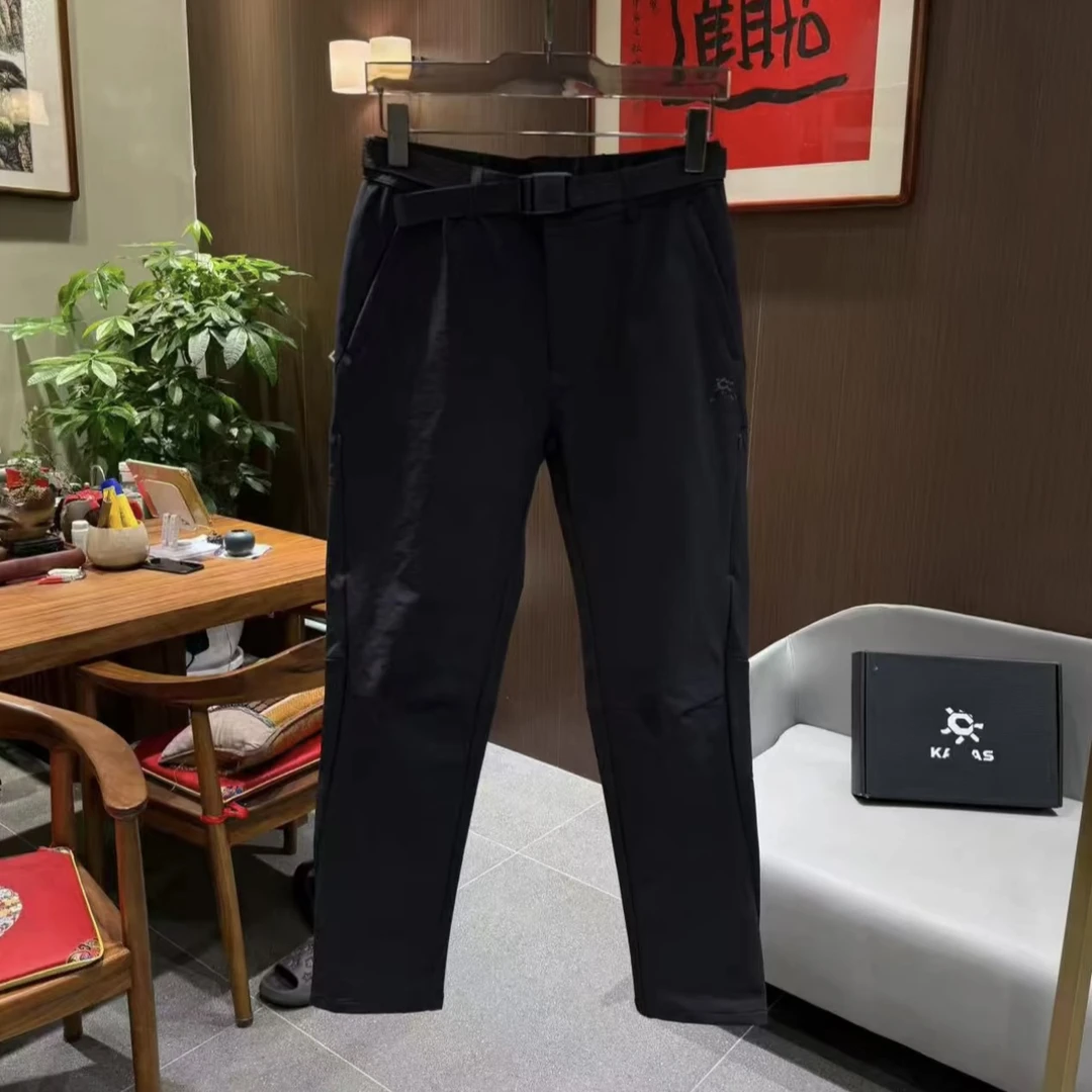 d16透气防风常规款中腰口袋休闲裤弹力男士时尚冲锋裤