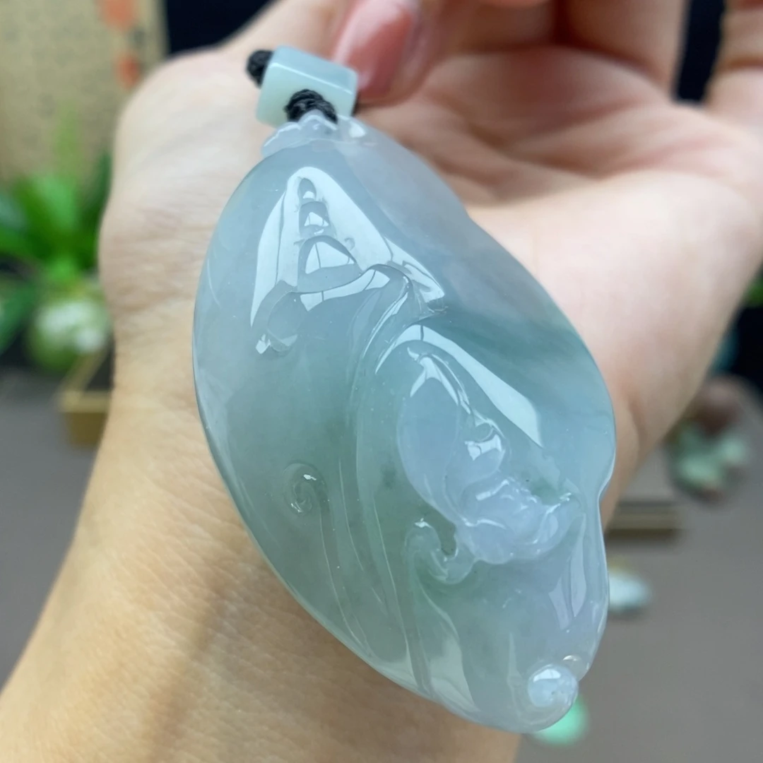 翡翠未镶嵌颈饰吊坠43