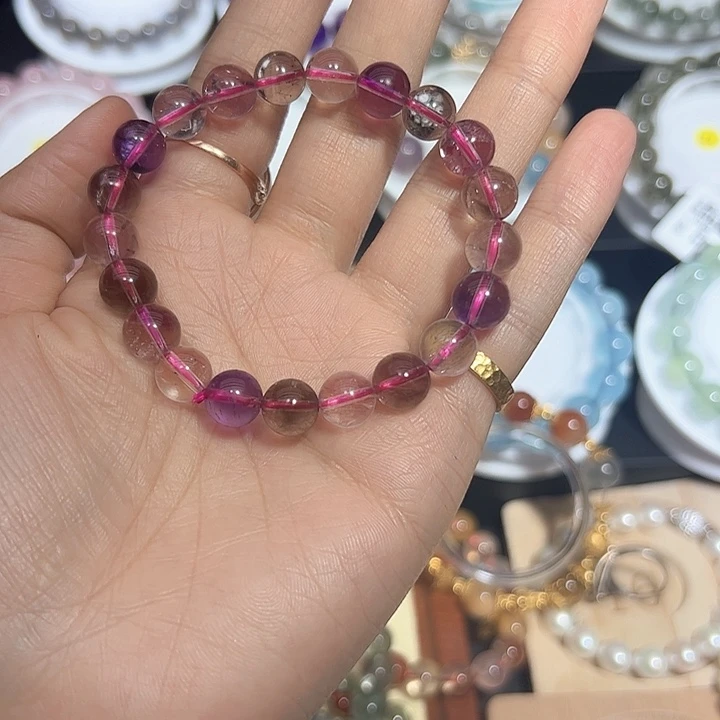 发晶手链未镶嵌紫超七手链