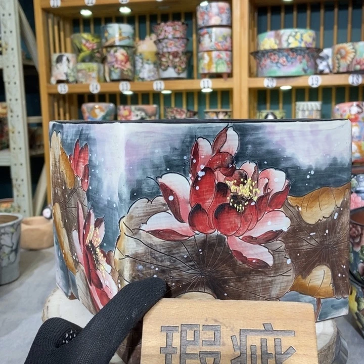 红陶景德镇艺术手绘作品