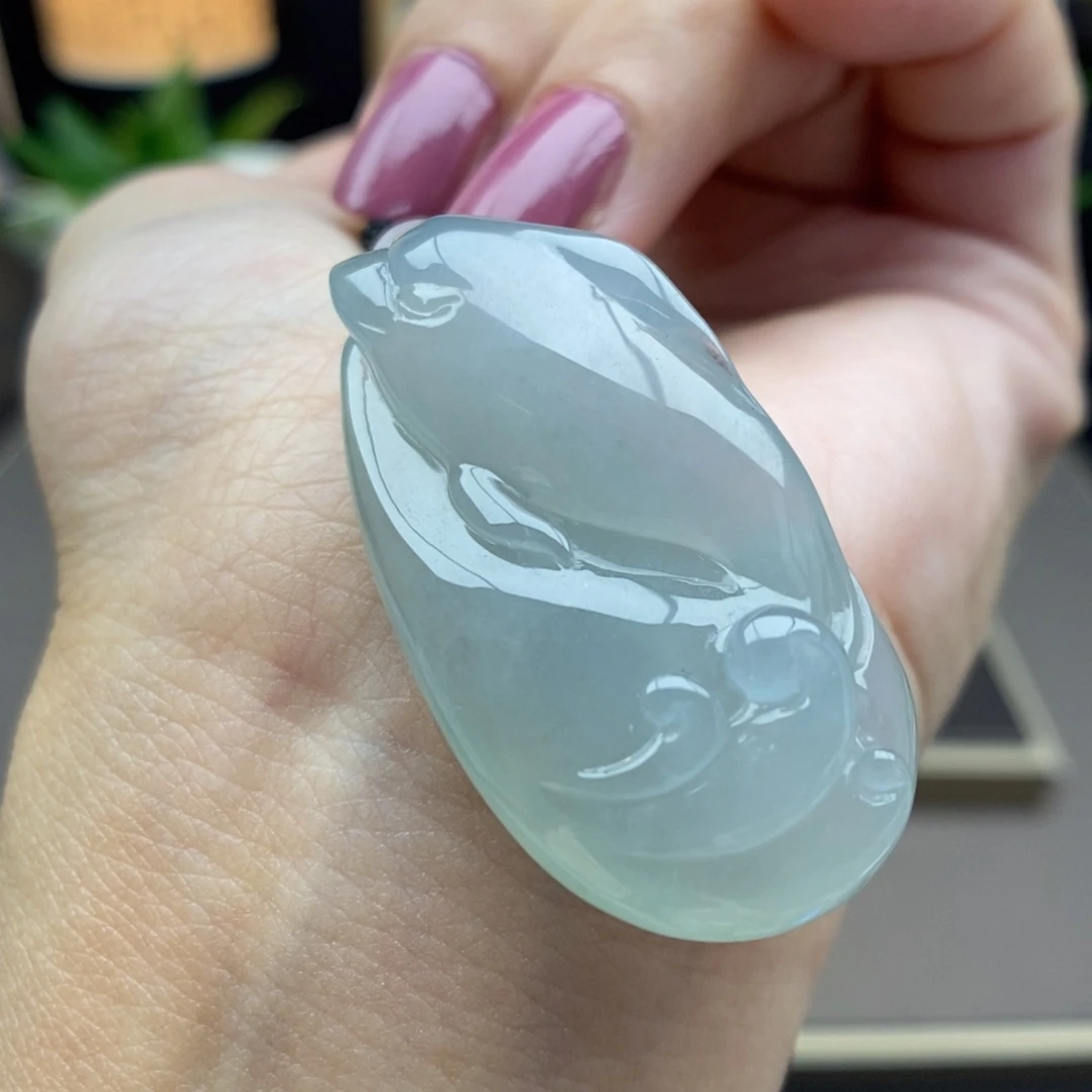 翡翠未镶嵌颈饰吊坠24