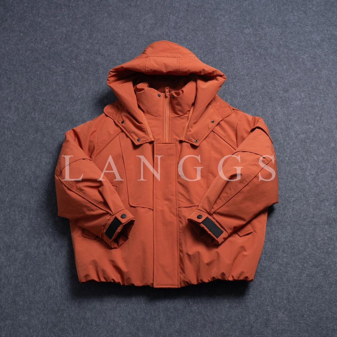 LANGGS&浪叔 25冬季户外高能防护重磅90白鸭绒工装羽绒服-9072