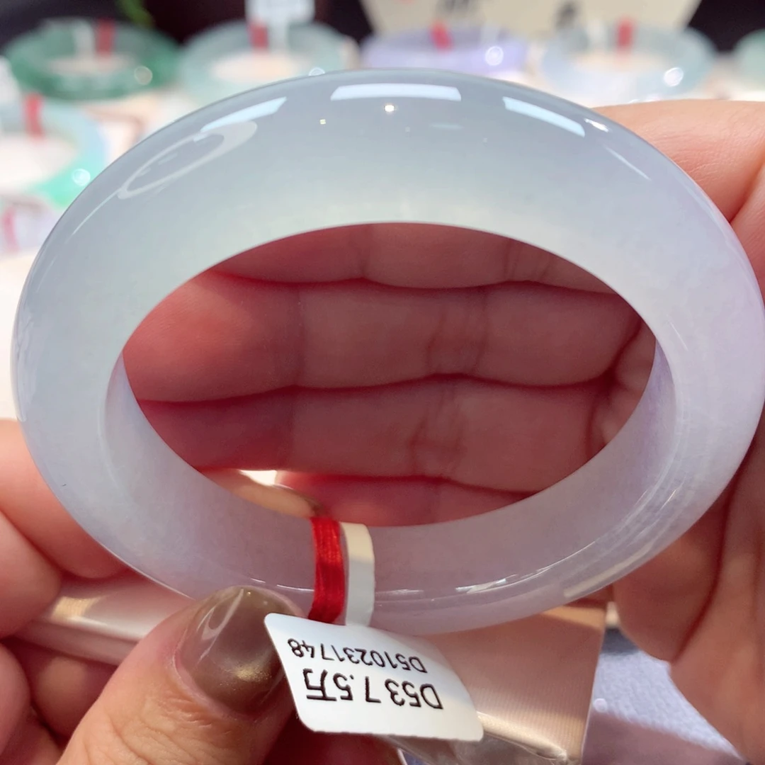 未镶嵌手镯翡翠冰紫12号11