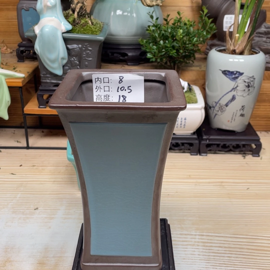 紫砂花盆陶瓷艺术花盆陶瓷