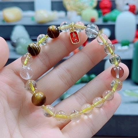 水晶手链未镶嵌多样性发货一件