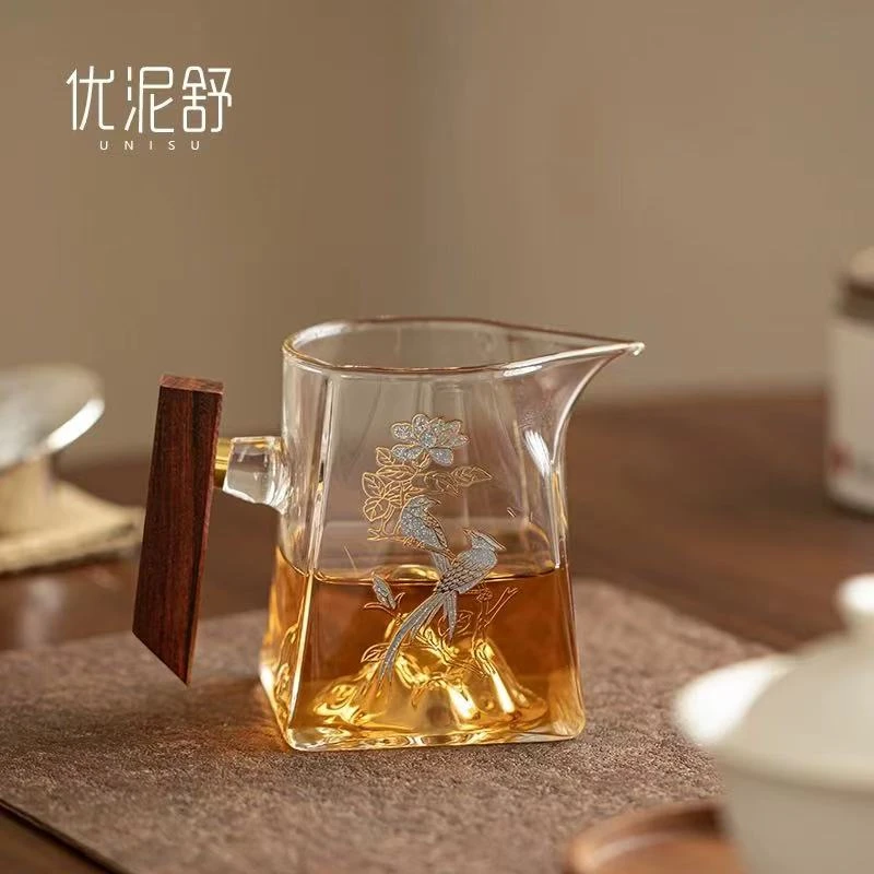 A喜上眉梢木把观山公道杯 A7136