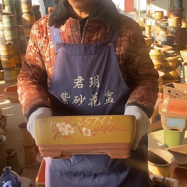 紫砂花盆紫砂花盆