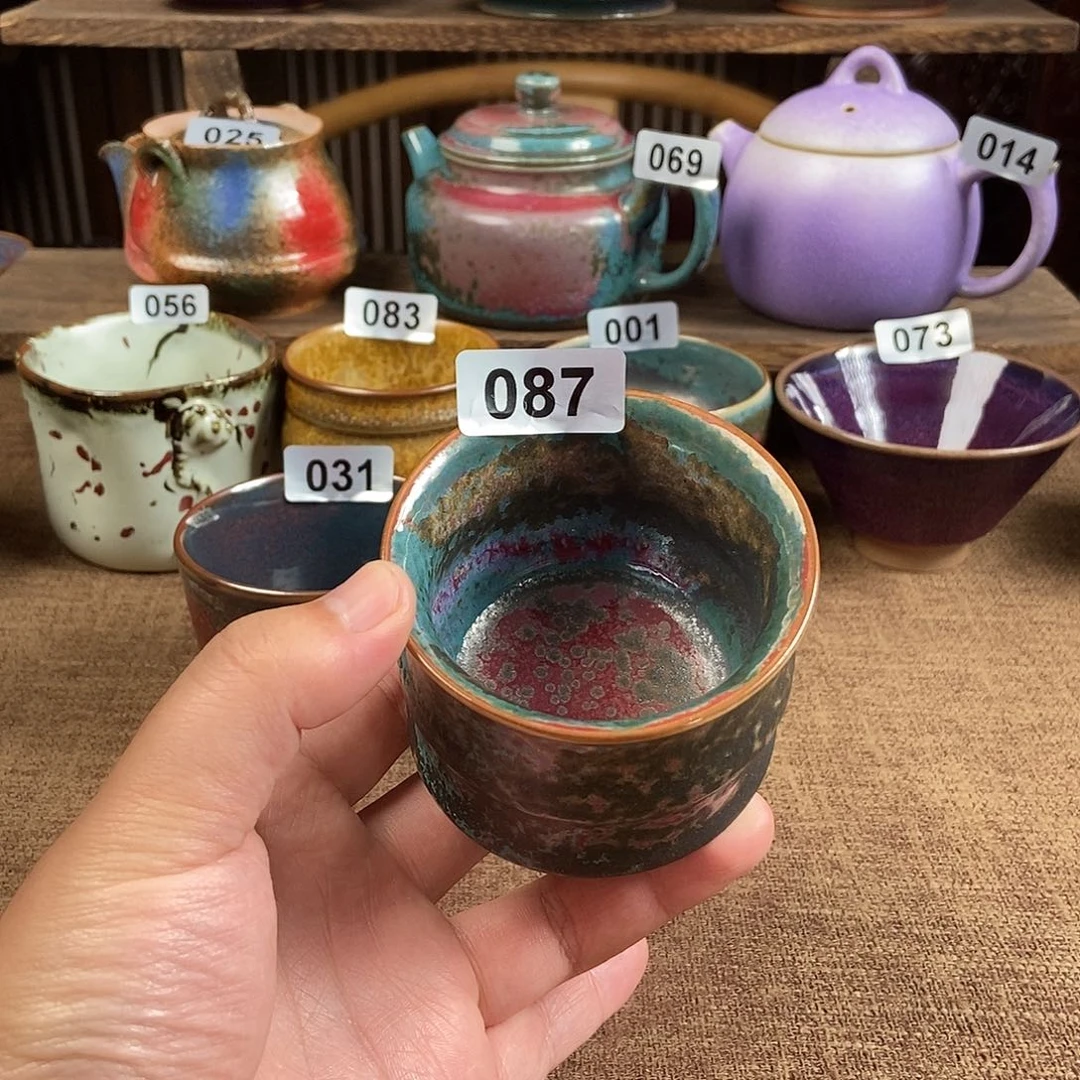 瓷片钧瓷茶壶茶具