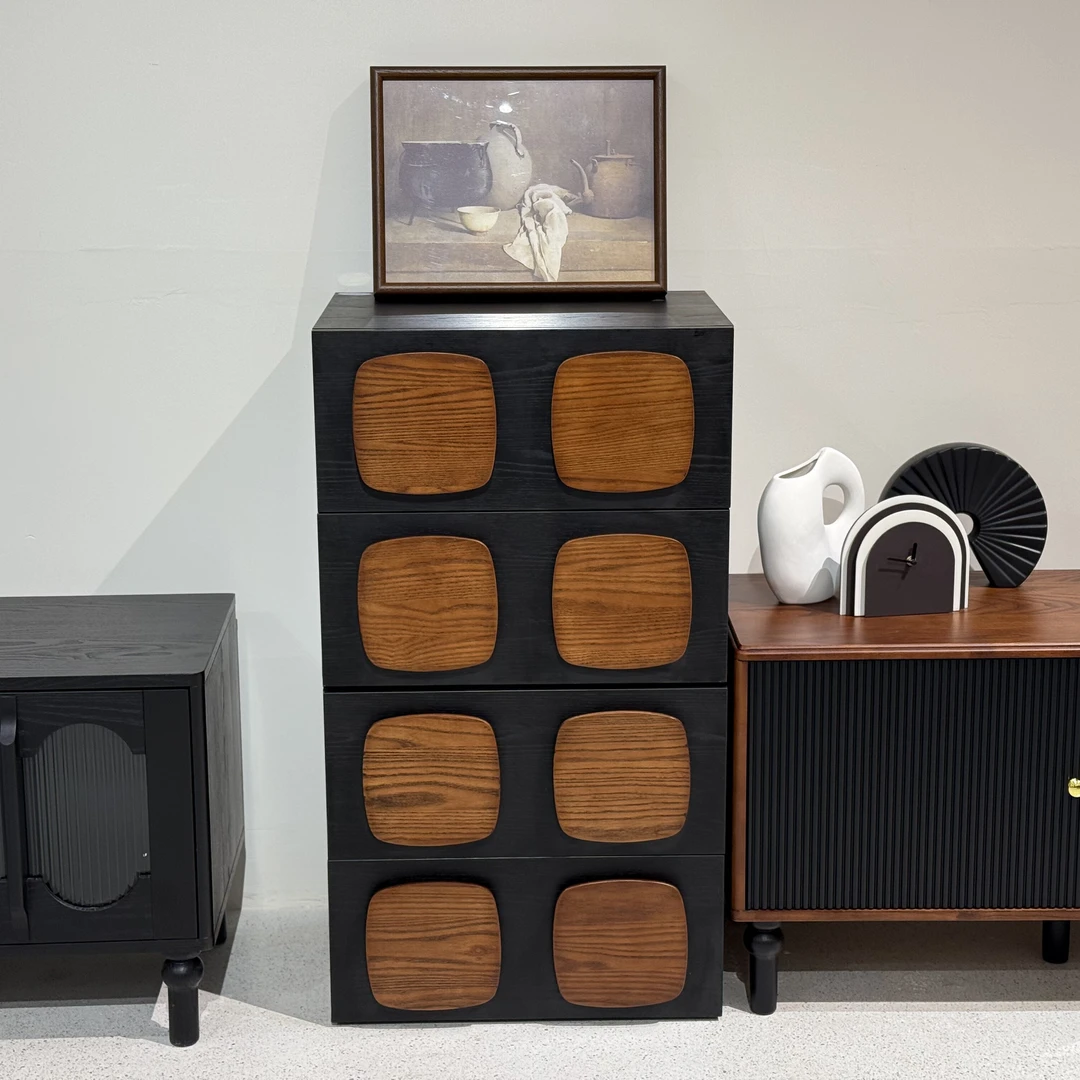 【巧克力柜·羊羊力荐】中古风斗柜小户型复古组合卡门柜