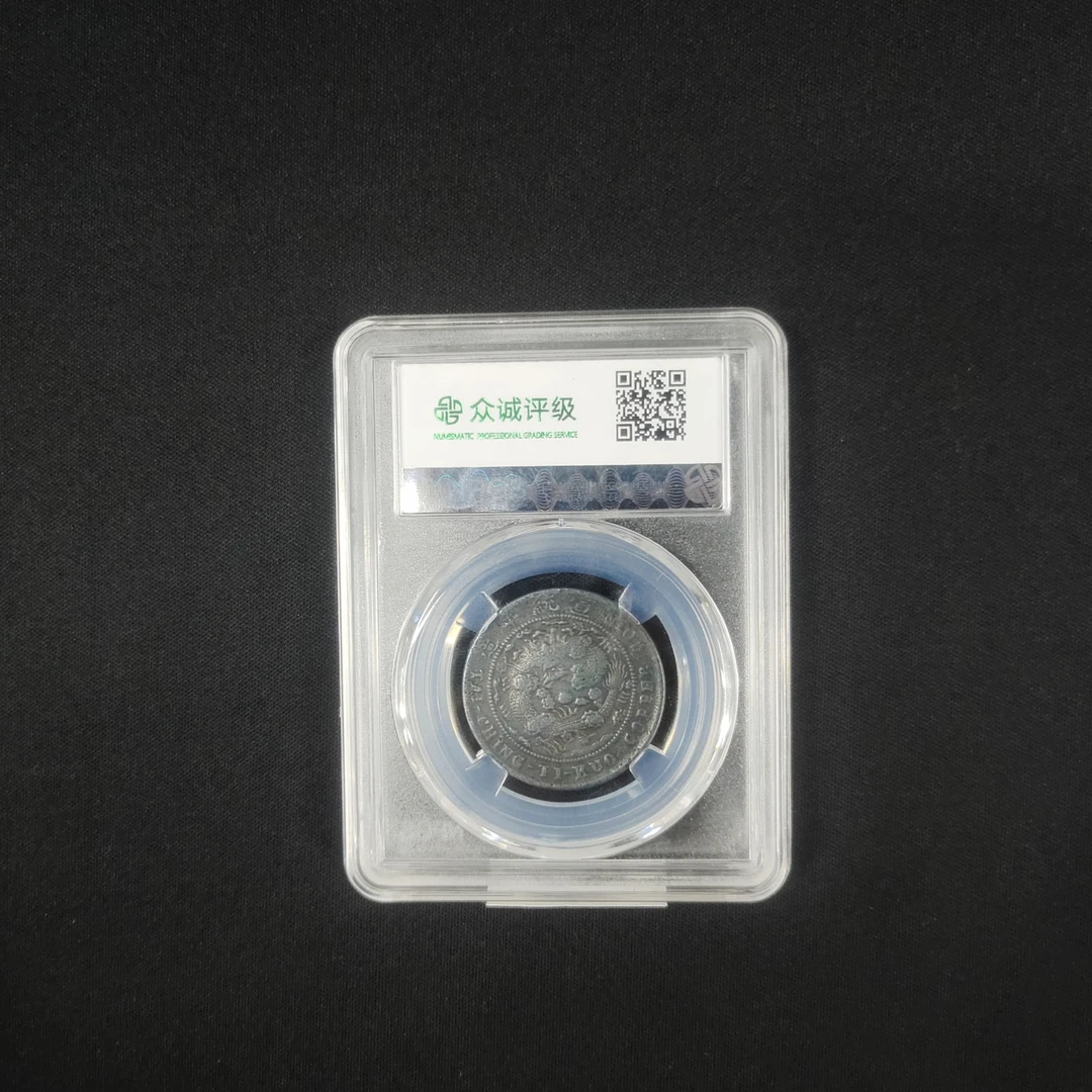 众诚评级/黑/己酉度支部大清铜币-中心川大清龙-10/图为样品不发
