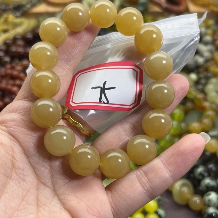 未镶嵌蛇纹石玉手链