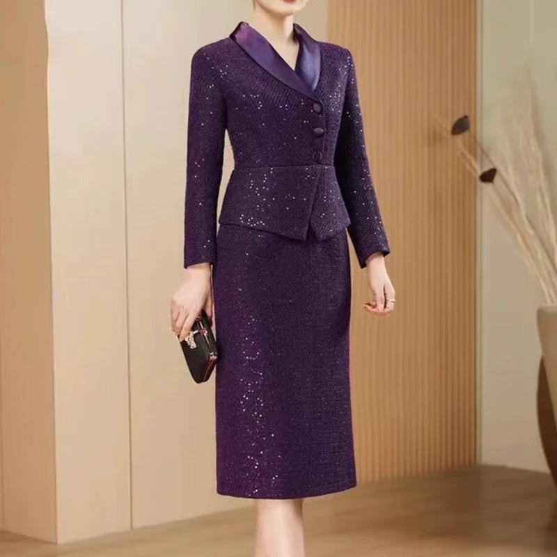 时尚名媛小香风连衣裙新款显瘦气质高级优雅裙子6055#