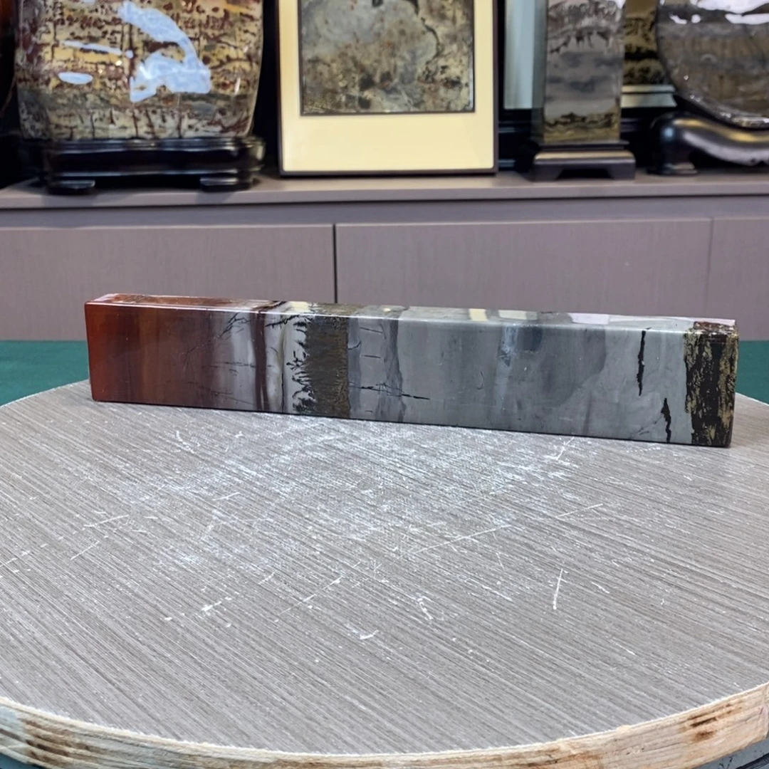 月***8石材广西国画石草花石