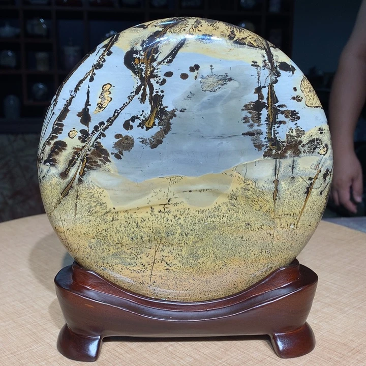 广西国画石摆件，观赏收藏
