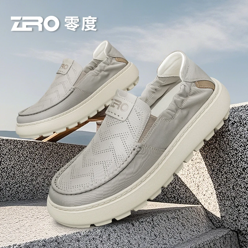 ZRO零度轻奢休闲鞋2025夏季透气男舒适轻质百搭潮鞋厚底增高鞋子