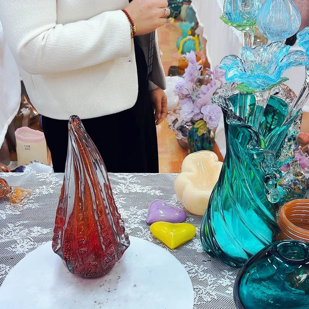 福利不退不退琉璃花瓶花器艺术品