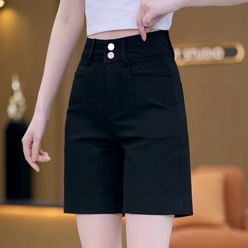 短裤女款夏天裤子女款爆款2025新款大码女装工装裤女薄款阔腿短裤