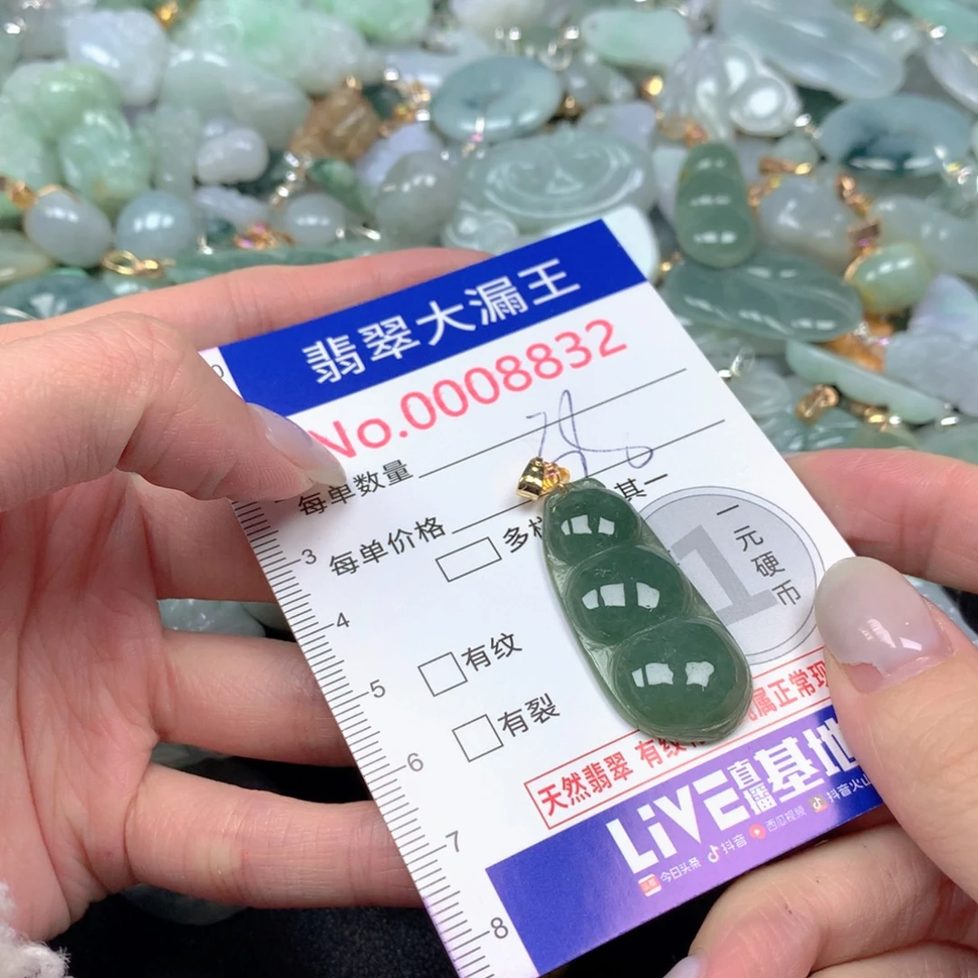 翡翠未镶嵌吊坠(不含链)