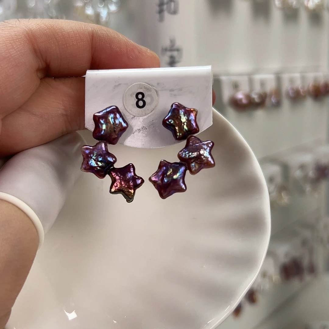 非金属巴洛克花瓣耳饰