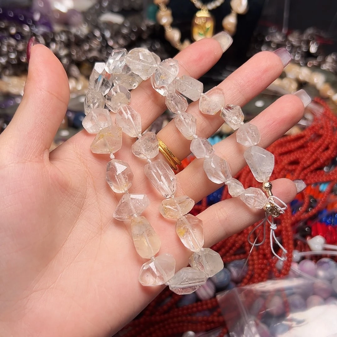 玛瑙/玉髓足银镶嵌珠宝半成品X305。天然胶花水晶成品拍二发一