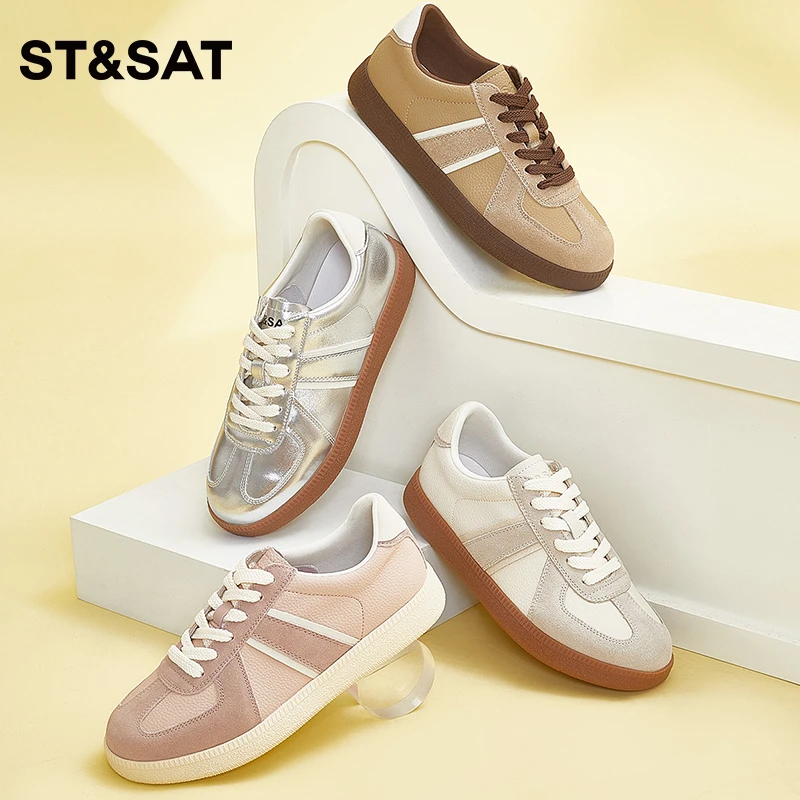 2023秋新圆头拼色休闲鞋SS33112259