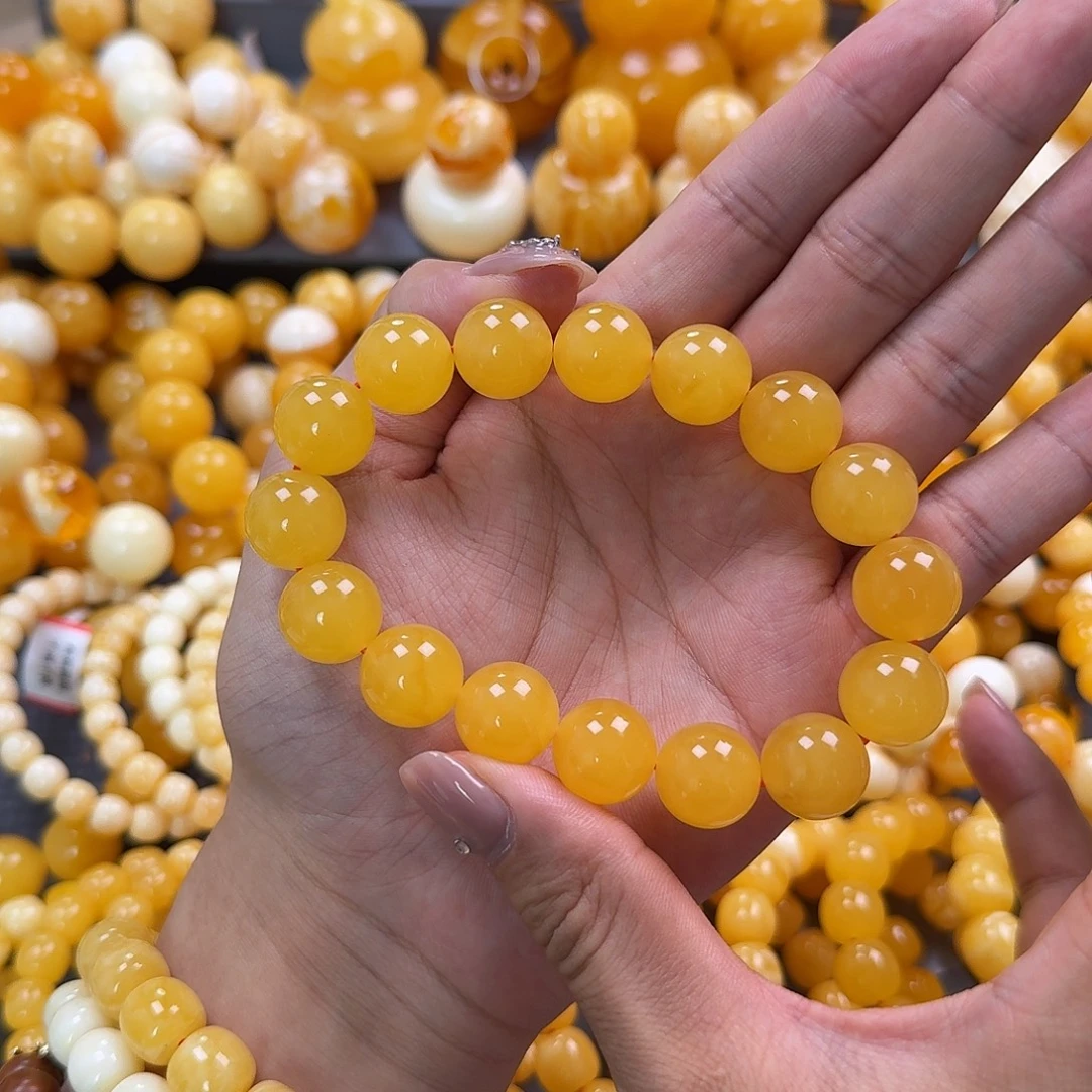 蜜蜡未镶嵌珠宝奇石同料15mm