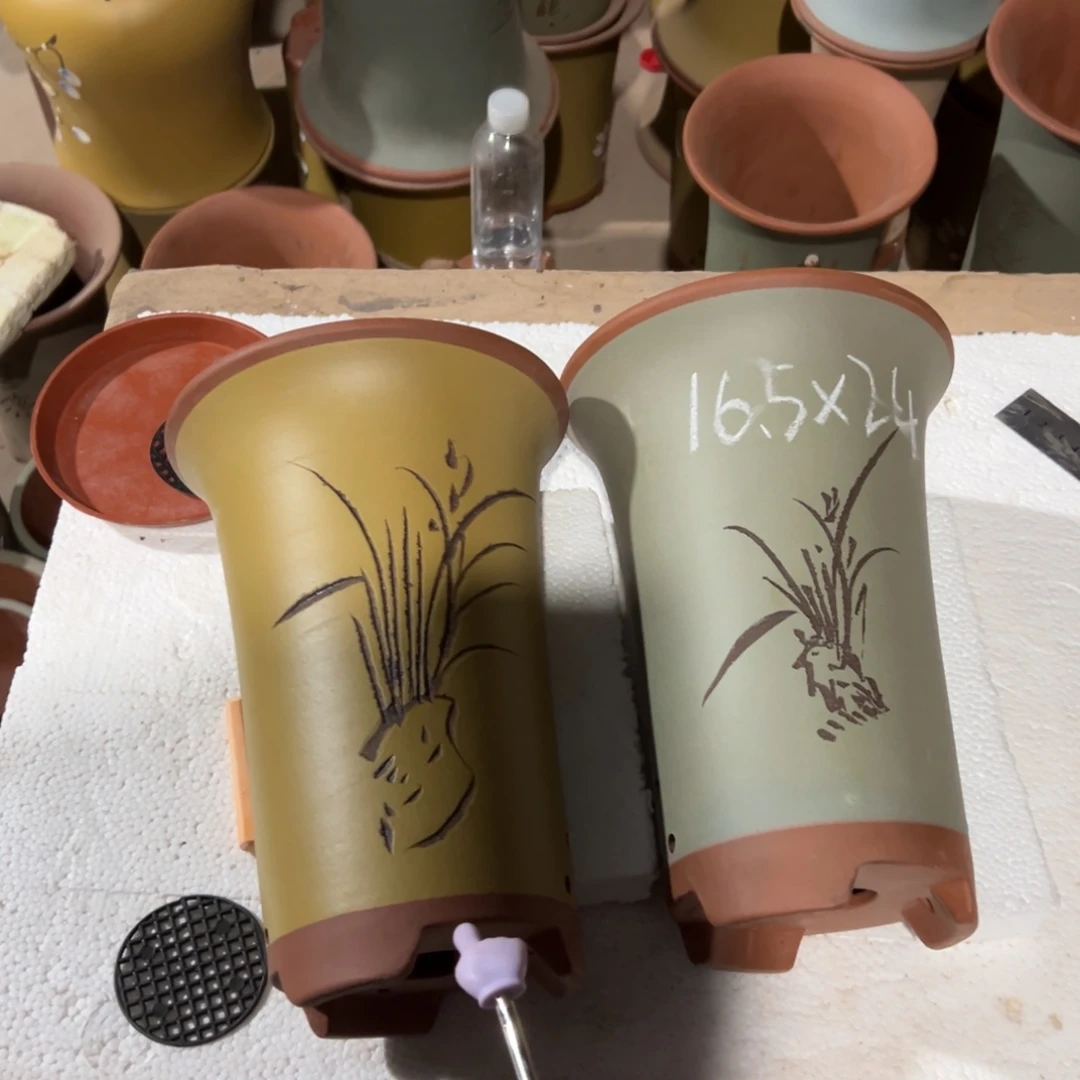 宜兴川阁紫砂花盆