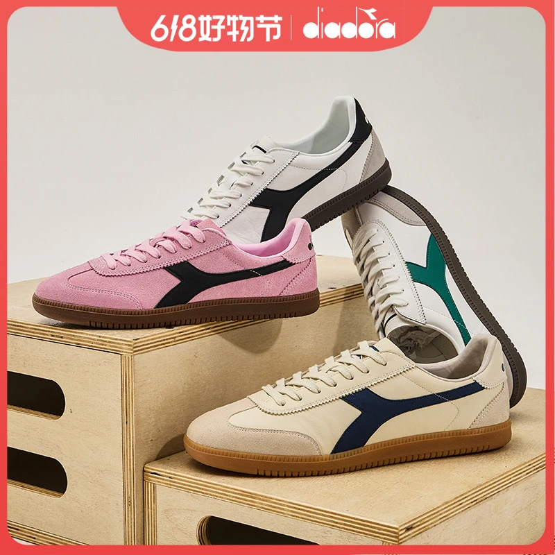 diadora迪亚多纳男女耐磨T头鞋牛皮休闲低帮德训鞋Saunter OG