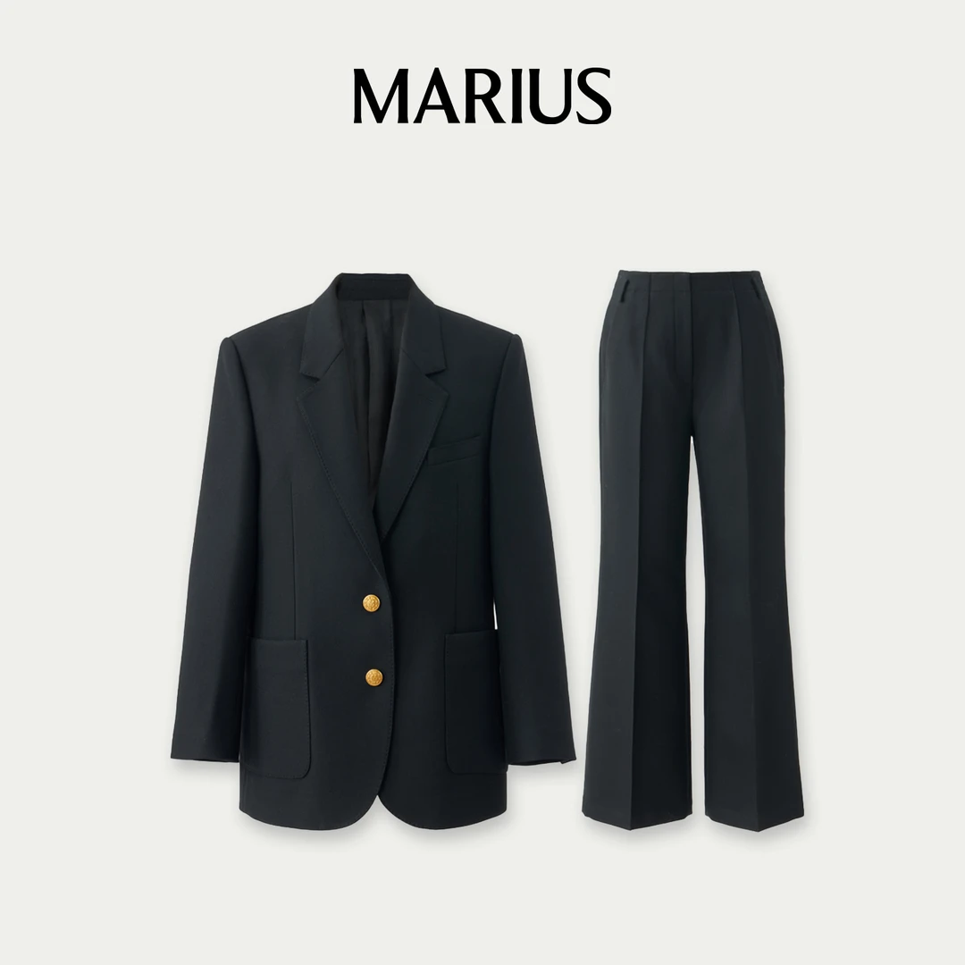 MARIUS"伦敦3.0"经典正肩贴袋西装/裤子