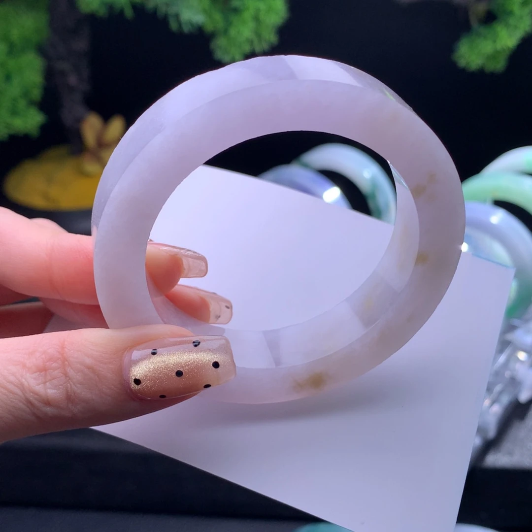 定制翡翠粉底沙金未镶嵌