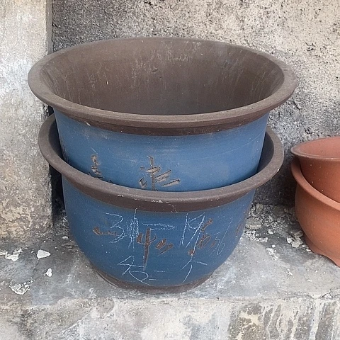 中国宜兴紫砂花盆，