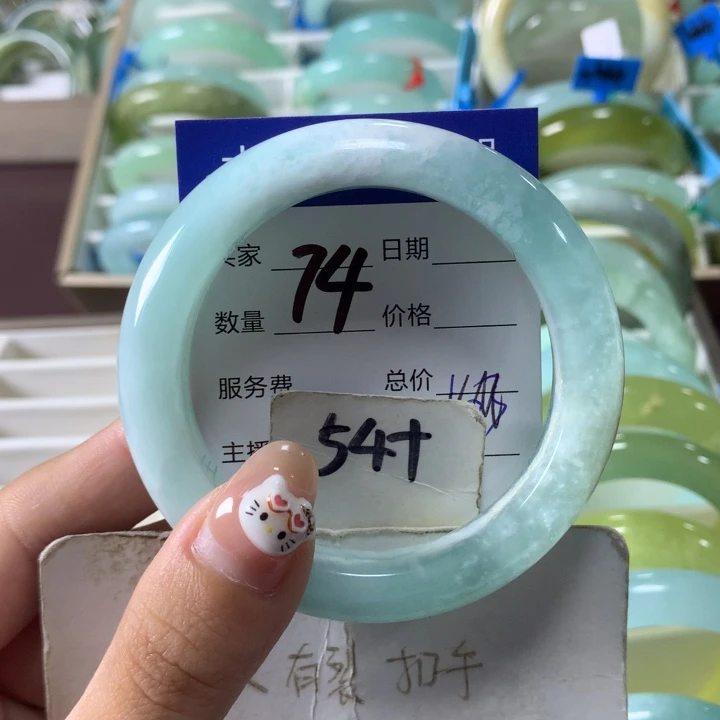 未镶嵌蛇纹石玉手镯74