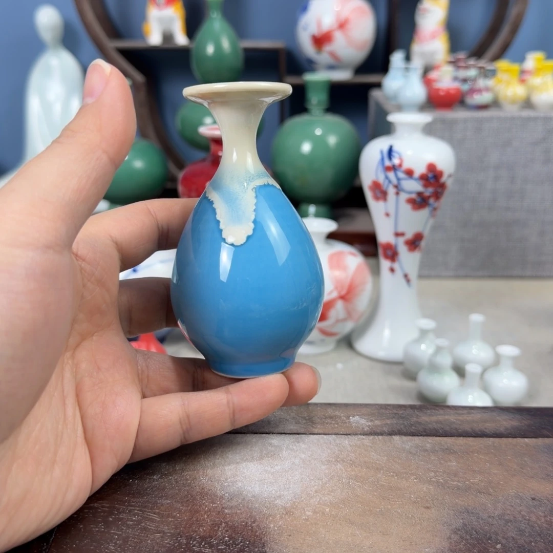 陶瓷手工小花器摆件
