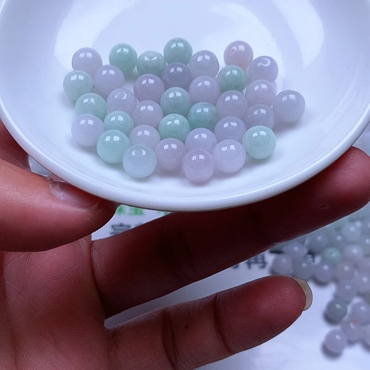 翡翠散珠翡翠翡翠卡7.5。 30颗90元