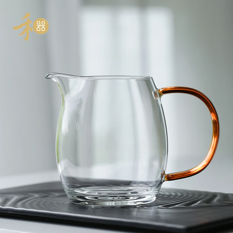 禾器精选晶彩·澄然茶海高硼硅耐热玻璃公道杯 建议容量：300ml