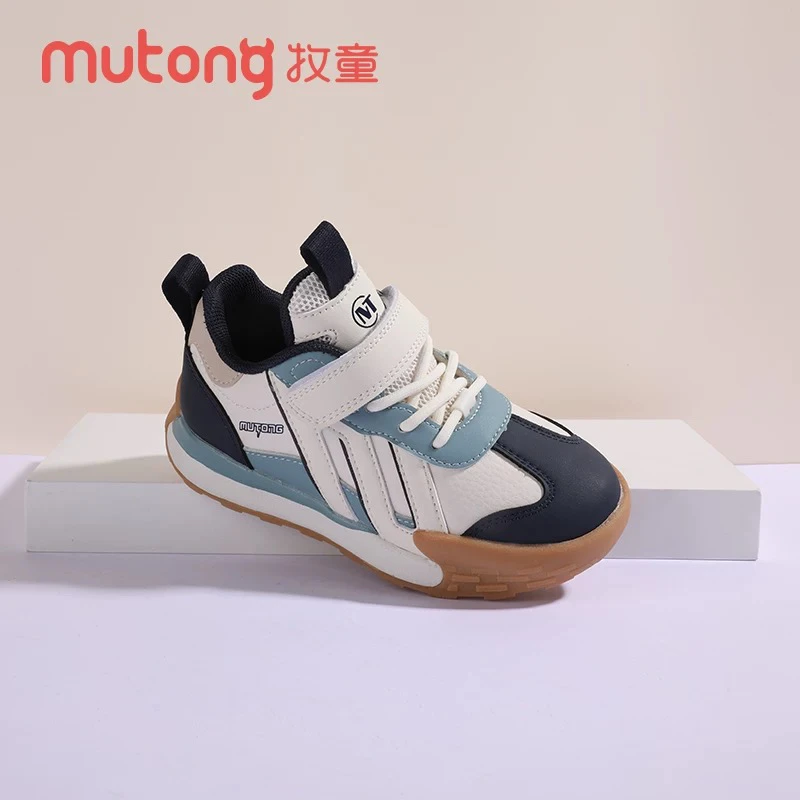 牧童童鞋秋季款式儿童全革面防水美式阿甘鞋休闲时尚运动鞋