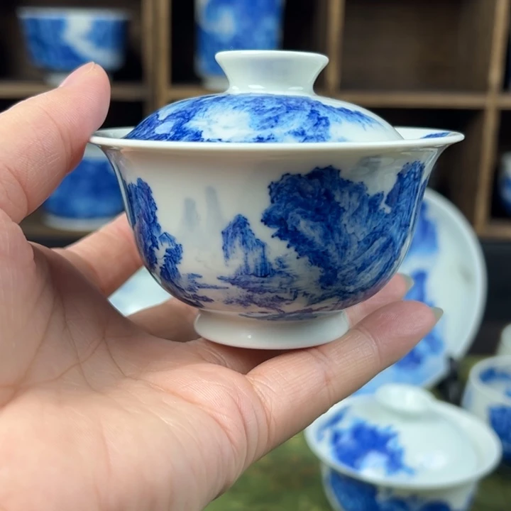 狼***下杯溪山造物山水微瑕