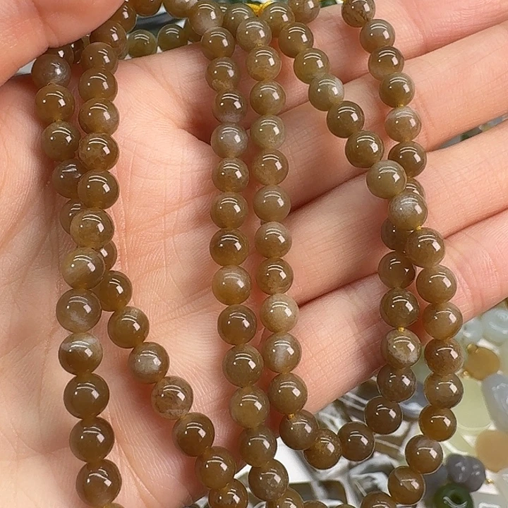 和田玉（糖玉）未镶嵌手链6mm