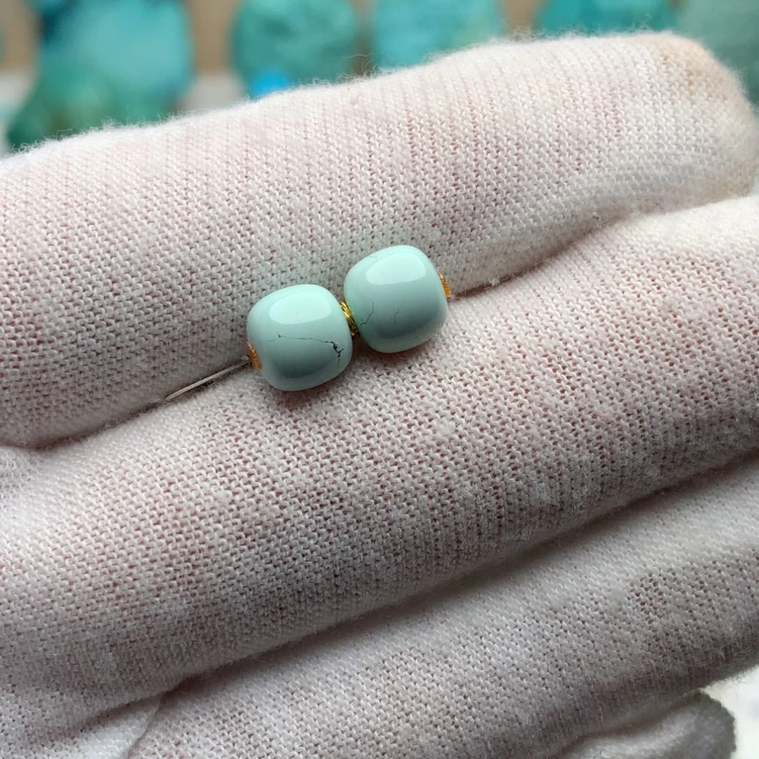 绿松石未镶嵌珠宝奇石6.9mm